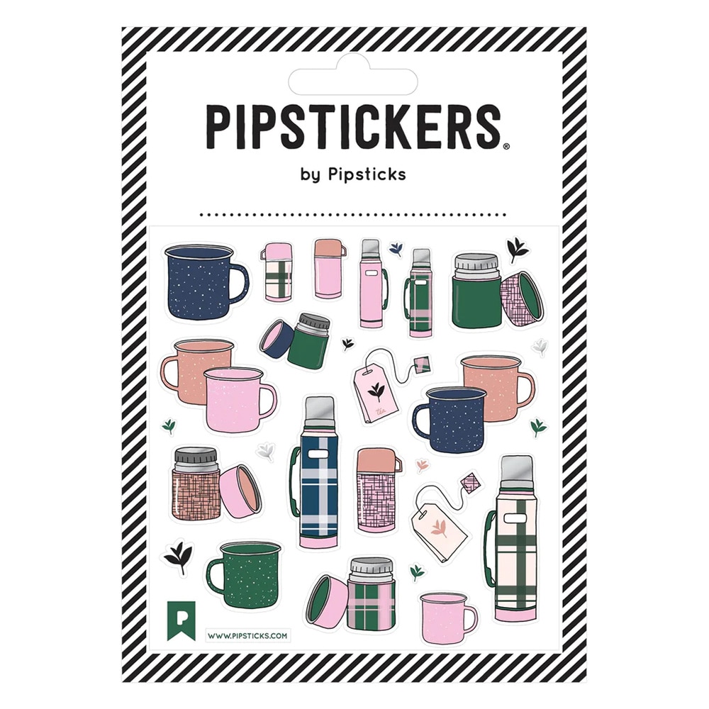 Pipsticks, Stickers, Art & School, 4x4-In, 685994, Keeping Warm